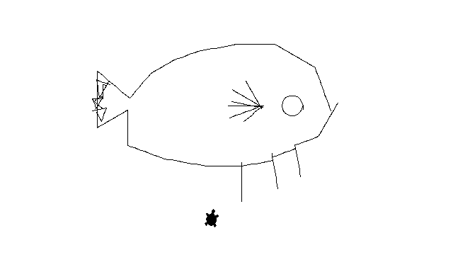 Eine Schildkröte und ihr Fisch